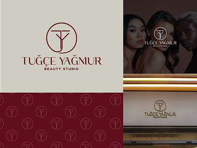 Beauty Studio Logo Design beauty studio logo beautylogo branding corporate identity logo logo design sign t y t y letter ty logo tymark
