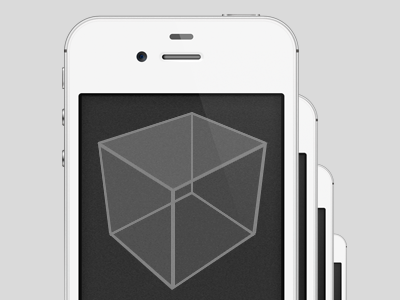 Cube Illustration app cube phone