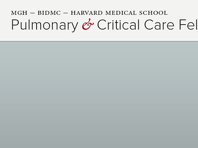 Harvard Med Fellowship header