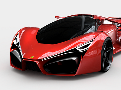 Ferrari F80 2020 3dprinter car design f80 ferrari forniture illustration render