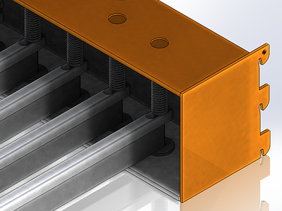 Pivot bar bars design metal rack solidworks support