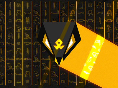 Motionheim 2d animation animation black egypt gold illustration logo mythology norse vhs
