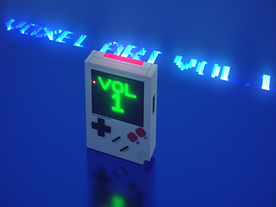 Voxel Art Vol.1 3d animation gameboy modelling retro