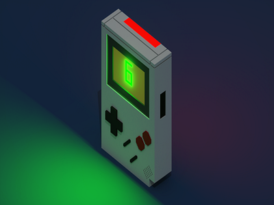 Gameboy 3d blender gameboy modelling