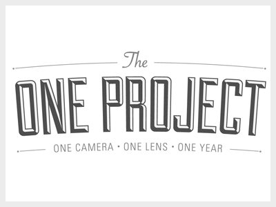 The One Project branding historical logo retro type typography