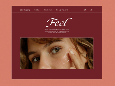 Cosmetics store website cosmetics design ecommerce skincare typography ui ux webdesign website