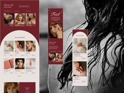Skincare cosmetics ecommerce redesign concept cosmetics design ecommerce mobile mobiledesign skincare store typography ui ux webdesign