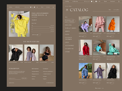 Macrocosm online store catalog design concept