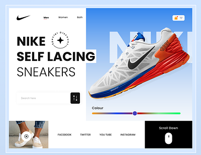 NIKE Shoes Web Headshot Design 3d 3d headshot design 3d shoes 3d ui design animation app login appdesign branding design graphic design headshot design illustration logo shoes website ui ui design ui ux uidesigner website ui