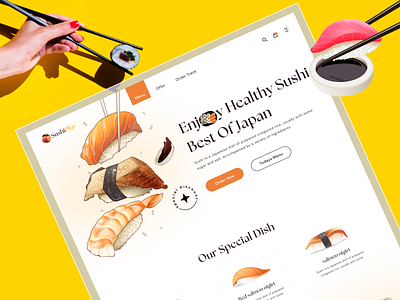 SushiPlus-Food Website landing page design app login appdesign food app food website food website design foody graphic design japanese food website landing page design sea food sushi sushi website ui ui design ui ux uidesigner uiux uiux design ux design web design