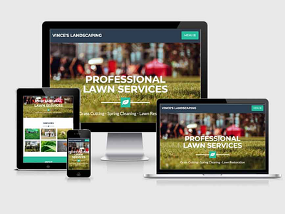 Sample of a Website designed for a landscaping company design ui web design and development