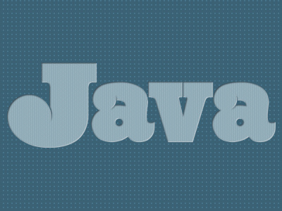 Java - Custom Type blue custom java serif slab texture type