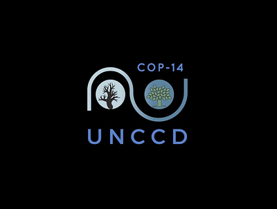 UNCCD logo 2d branding illustration logo shivam004