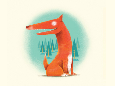 dog2 art artwork book character children design digital dog editorial fox illustration
