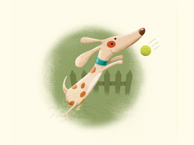 dog! art artwork book character children design digital dog editorial illustration