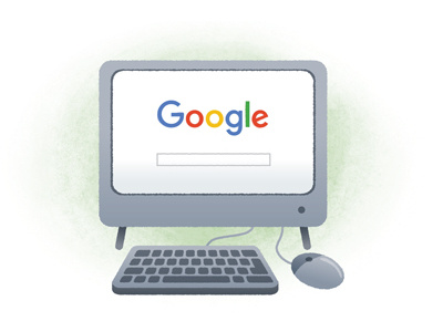 Google computer editorial children google icon illustration internet mac pc searcher seeker technology web
