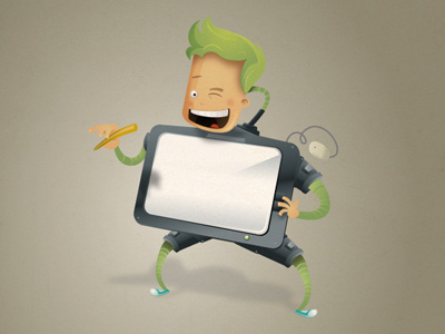 tabletman2 caceres character design diego diegokcres illustrator tablet