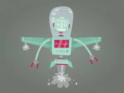 Robot art caceres character design diego diegok diegokcres digital grey illustration ilustracion robot steel vector