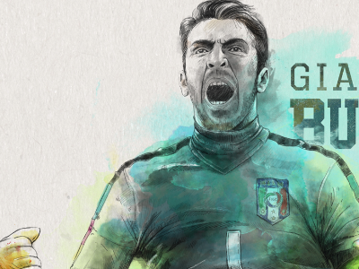 Buffon - Italia buffon illustration italia italy soccer