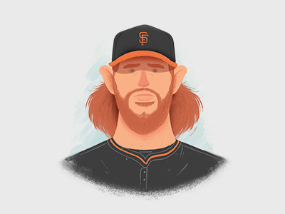 Mad baseball bumgarder caricature giants illustration madison mlb player san francisco sf sport sports