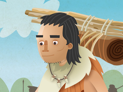 prehistoric man editorial history illustration man prehistoric vector