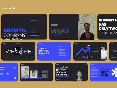 Growth. branding design graphic design presentation typography
