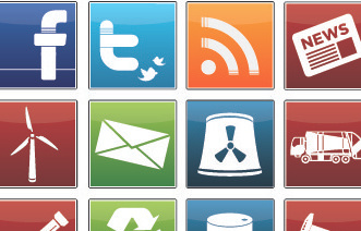 Energy Sector Icons energy facebook icons rss twitter