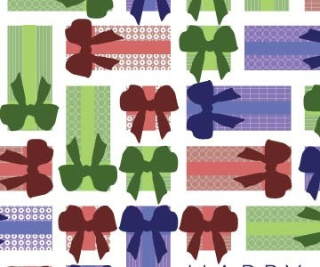 Present Tetris Holiday Card bow card holiday paper present tetris wrapping