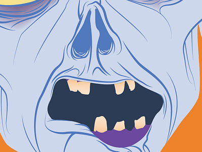 Those gums blue gums monster nostril purple zombie
