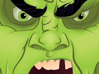 Angry Face angry frankenstein green hulk hulk enstein
