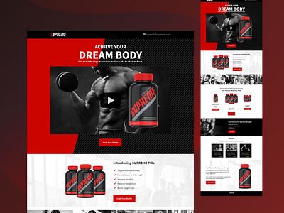 Fitness Landing Page