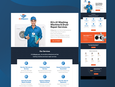 Repair Services Landing Page
