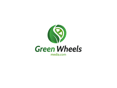 Green Wheels Logo beautiful logo branding design graphic design green logo illustration logo minimal typography