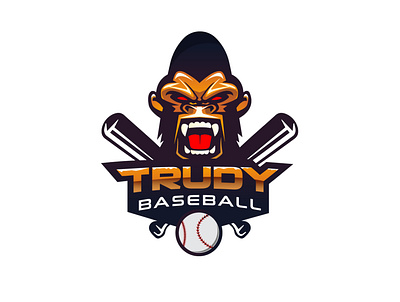 Baseball Team Logo beautiful logo design gorilla gorilla logo graphic design illustration sports vector