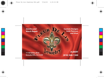 Fleur De Lis Jewelery BCs branding design illustration