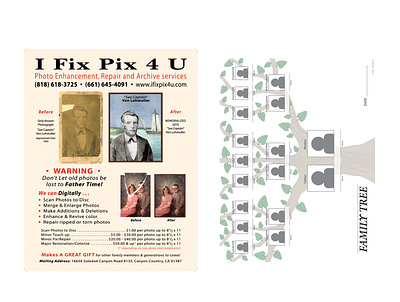 iFixPix4U Flier branding design illustration typography vector