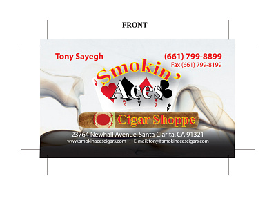 Smokin Aces BCs front branding design illustration logo