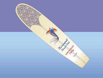 Surfboard Art design illustration