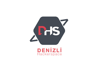 Denizli Hackerspace Logo clean computer concept design flat geometric graphic illustrator logo planet turkey vector