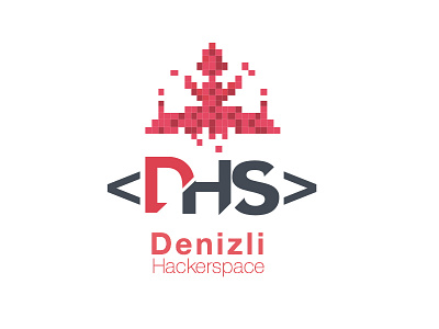 Denizli Hackerspace Logo v0.1 bit concept design illustrator lab2023 logo logotype sketch vector