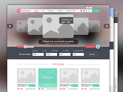 Ekiralıkoto Redesign UI Prototype - Homepage