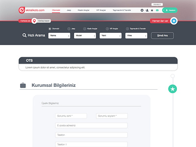 Ekiralıkoto Redesign UI Prototype - OTS page by Isabel Pantoja for ...