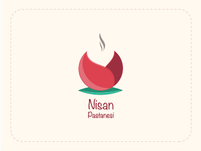 Nisan pastanesi - logo bakery coffee logo vector