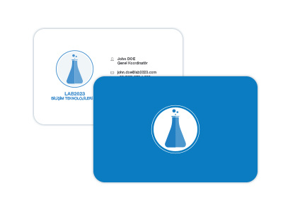 Lab2023 Business card Design blue business cards design
