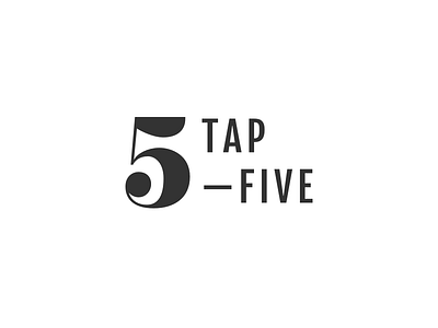 Tap Five Logo branding logo tap five
