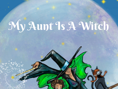 My Aunt Is A Witch, book and game amazon app game apple books branding children childrens book coloring book family fun games google halloween holidays illustration reading book