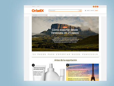 Orbeex - Landing design ui web