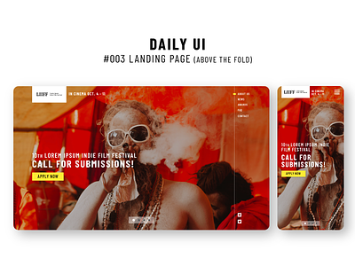 Daily UI #003 Landing Page daily ui dailyui ui web web design