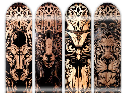 Laser Engraved Skateboards