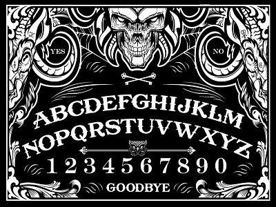 Ouija Board evil game goat jebus ouija satan skull